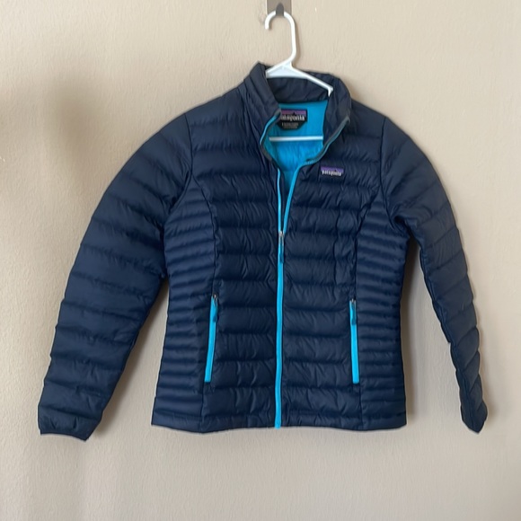 Patagonia Jackets & Coats Patagonia Womens Down Sweater Jacket Navy